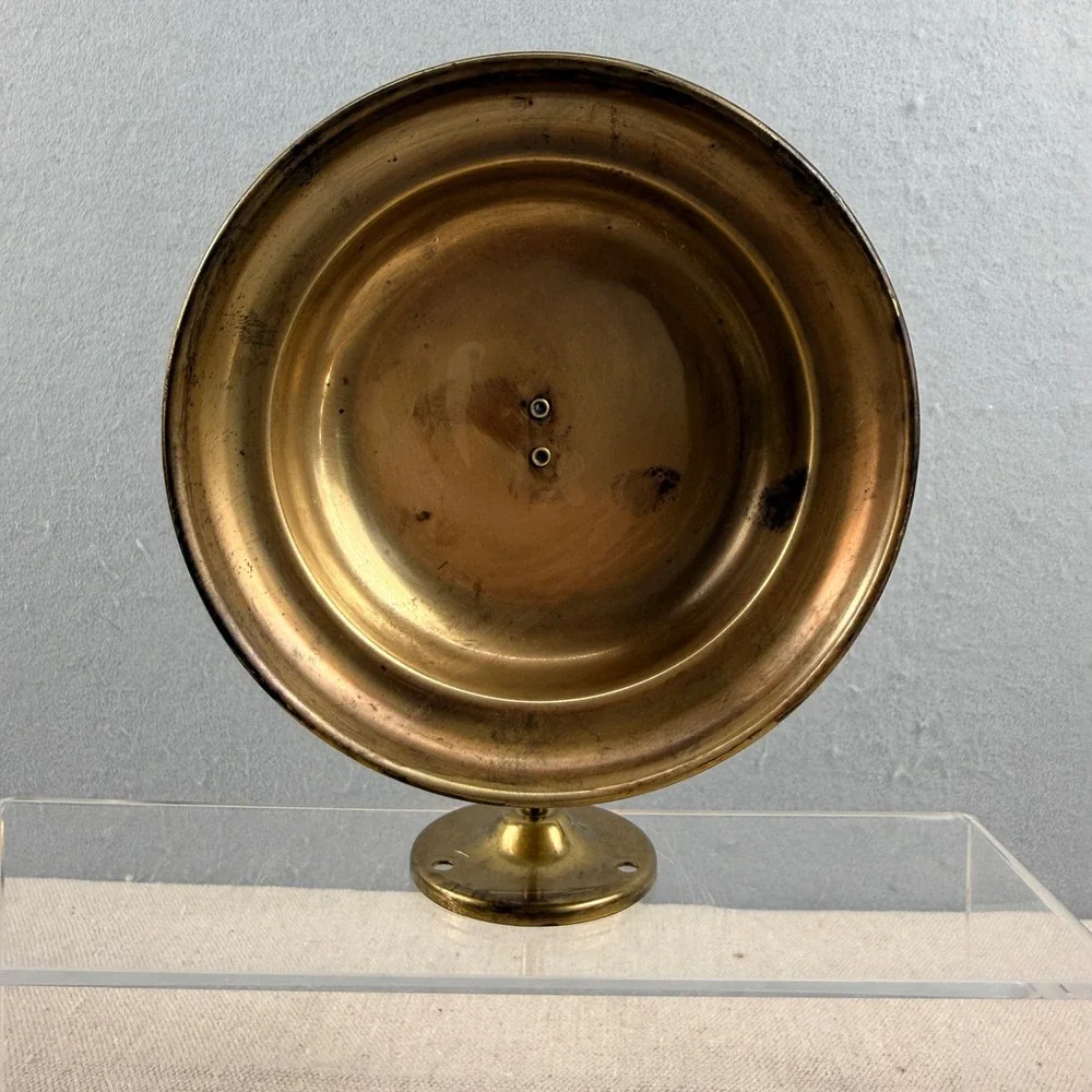Vintage DHR Den Haan Rotterdam Brass Gimbaled Nautical Oil Lamp Made in Holland